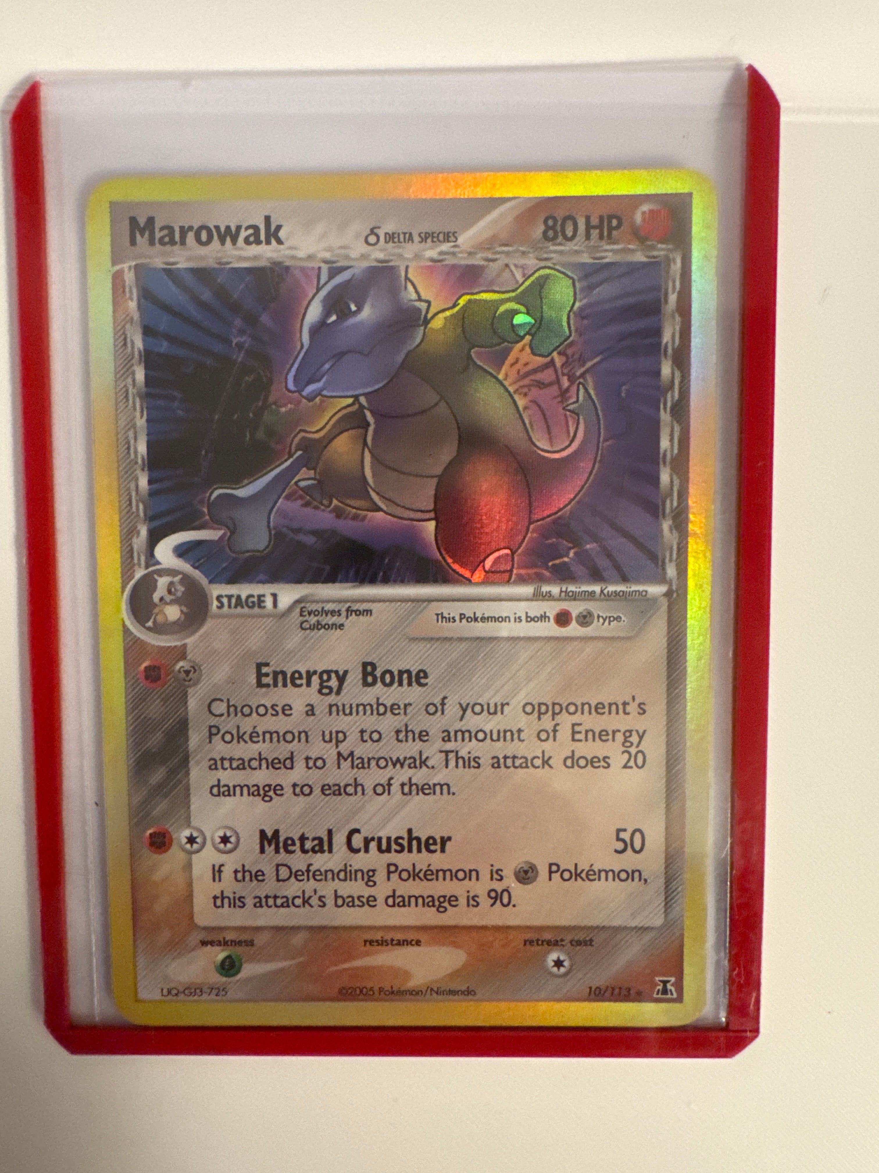 Marowak 10/113 reverse holo delta species