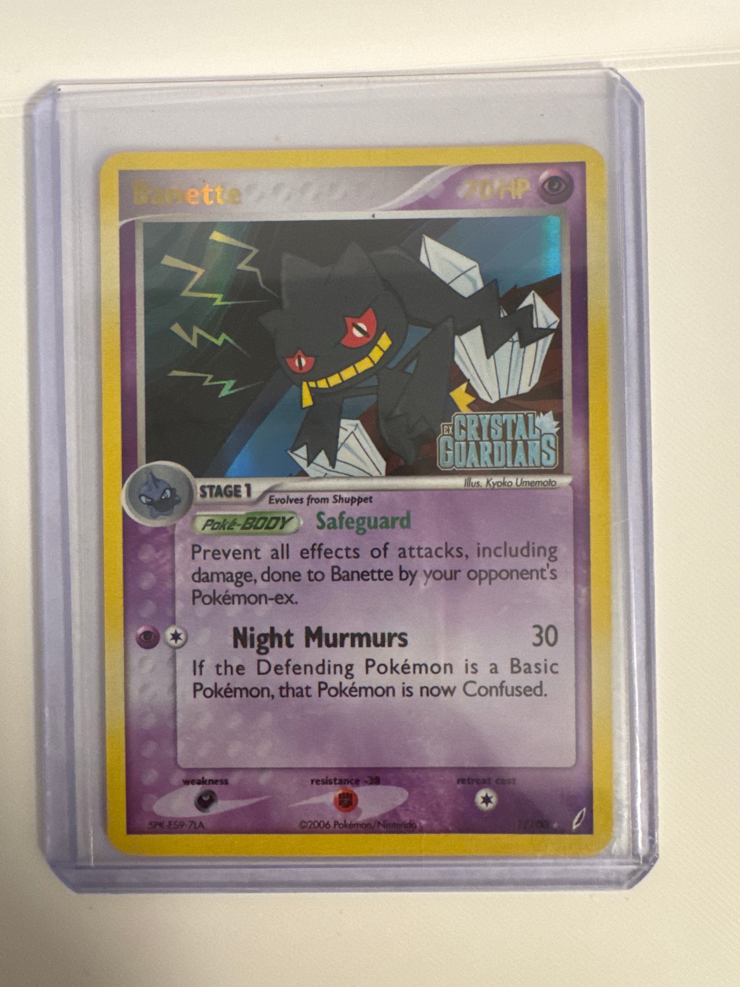 Banette 1/100 reverse holo stamped crystal guardians