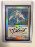 Glory MTG card in Hebrew prerelease dated card signed by the artist
