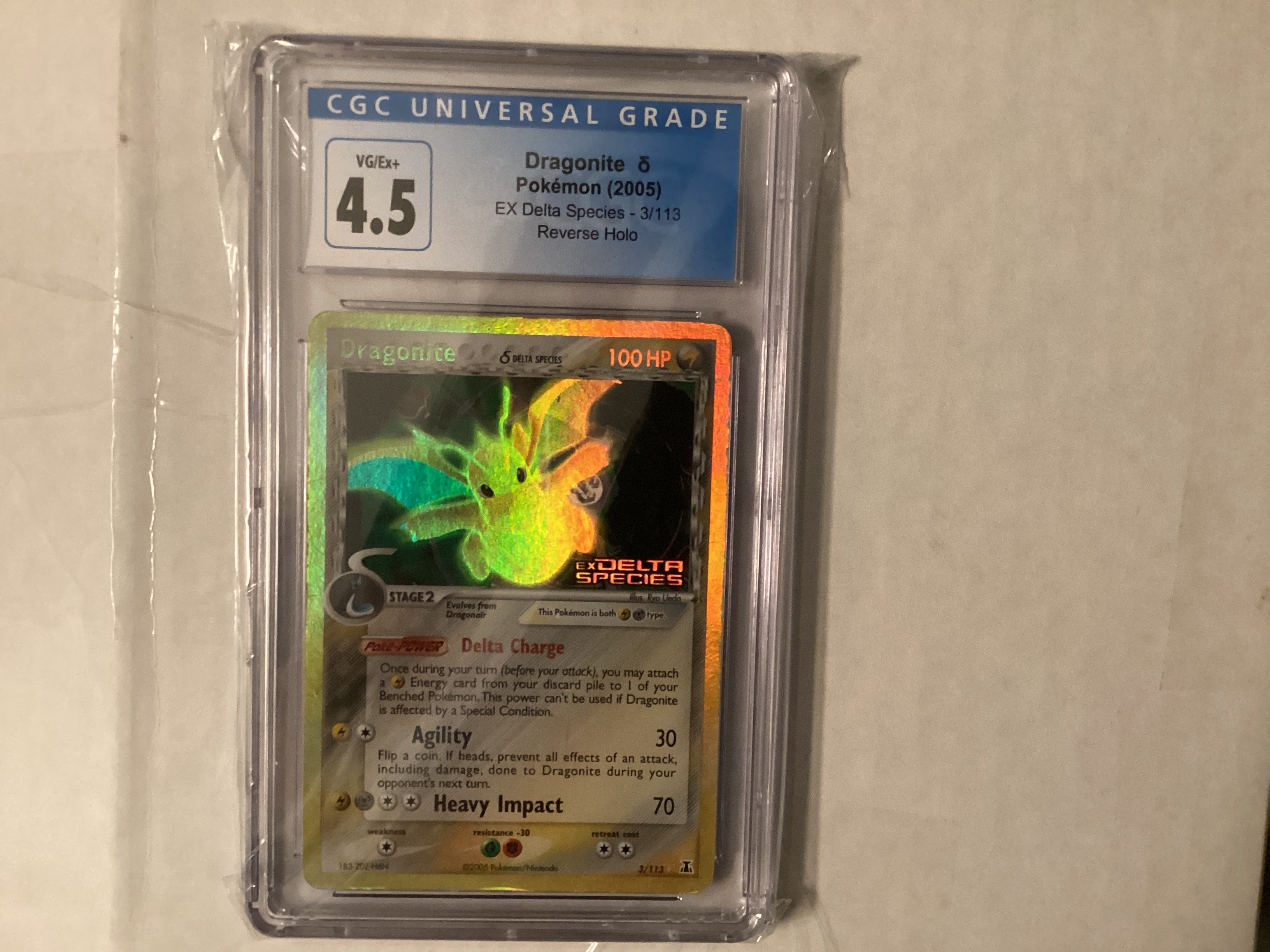 Dragonite delta species stamped 4.5