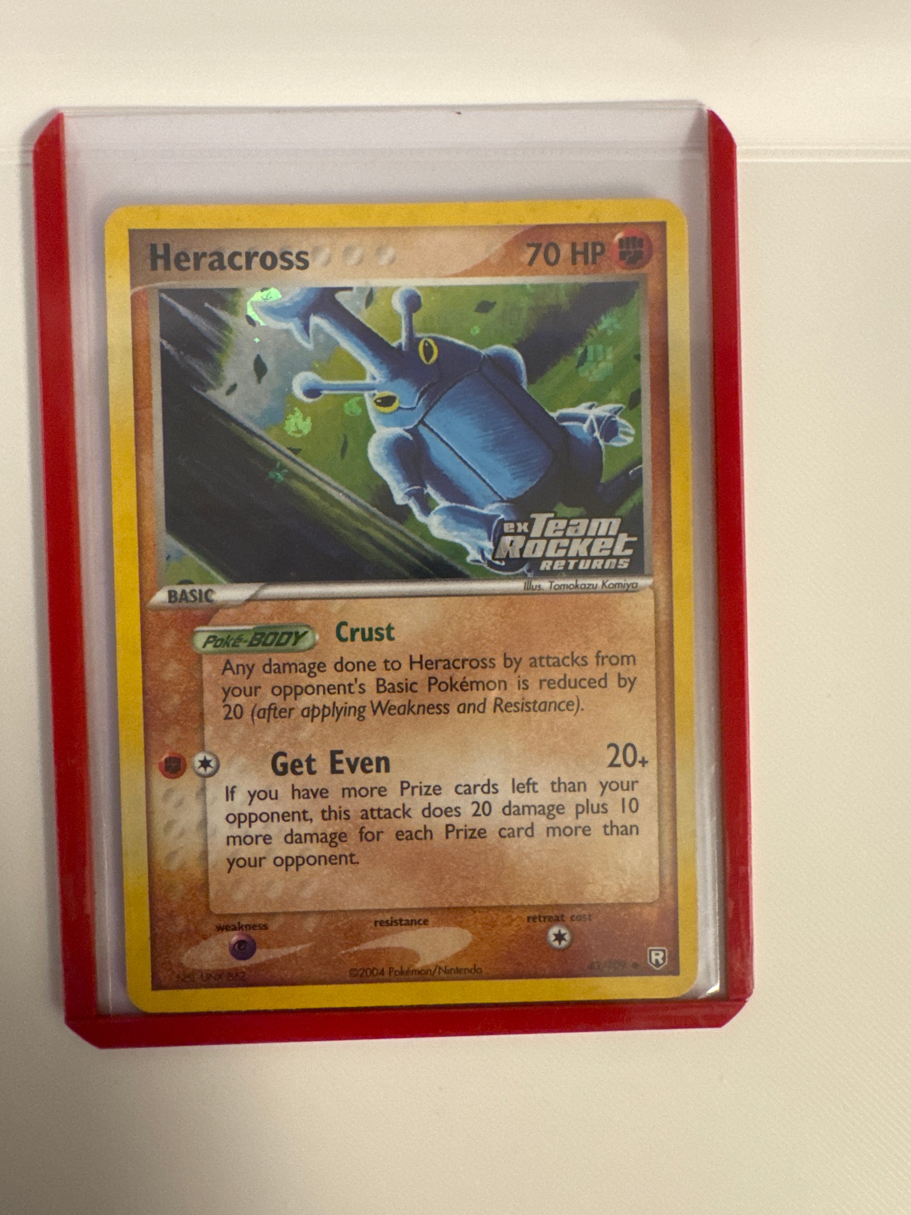 Haracross 43/109 reverse holo stamped ex team rocket returns