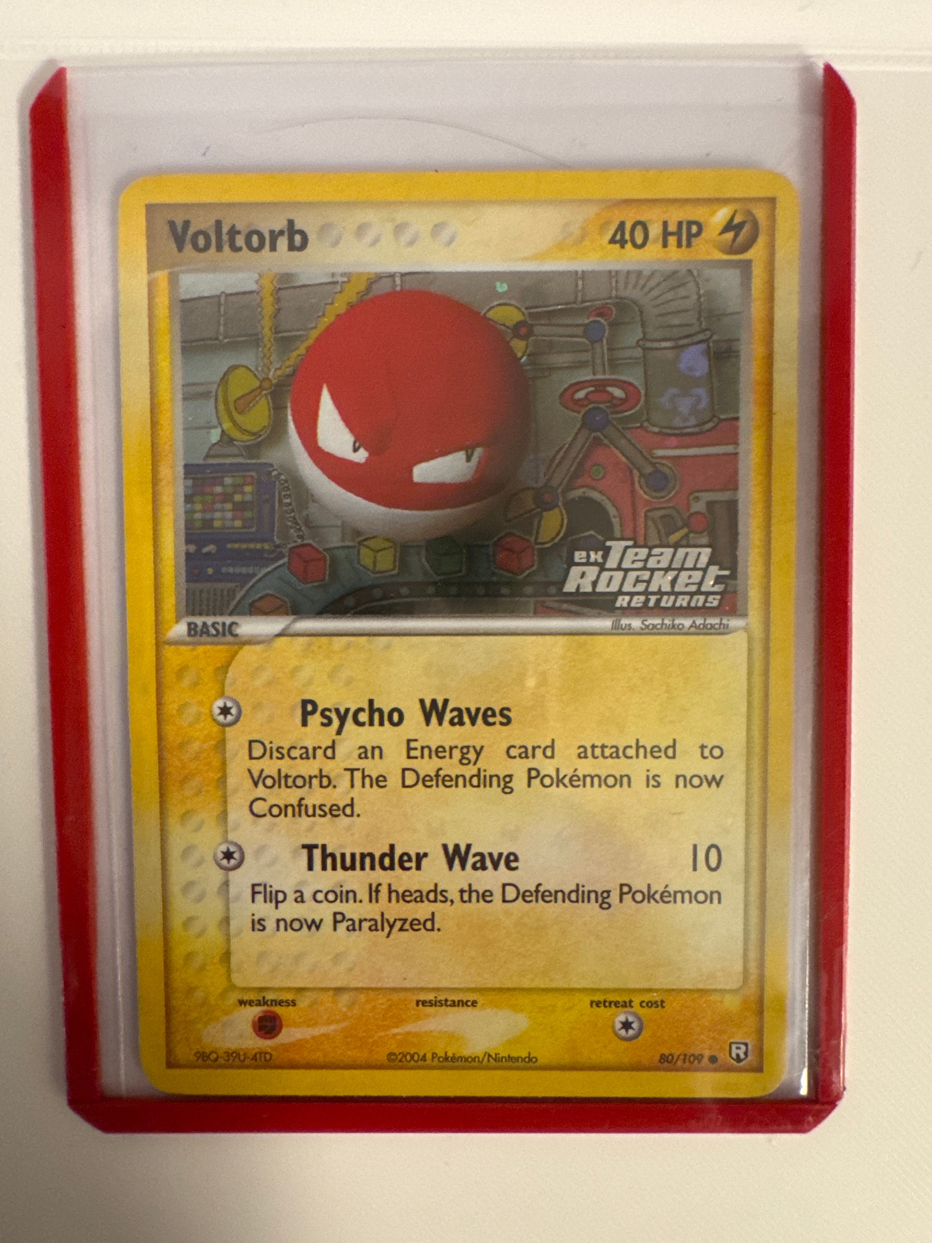 Voltorb 80/109 reverse holo stamped ex rocket returns